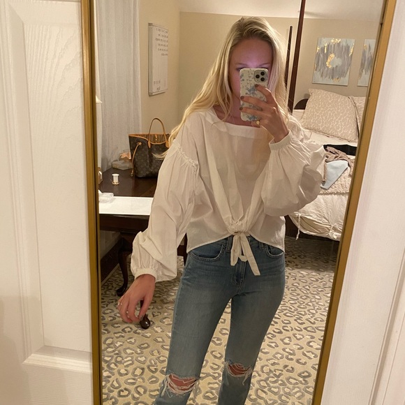 Free People Tops - Free People White Blouse